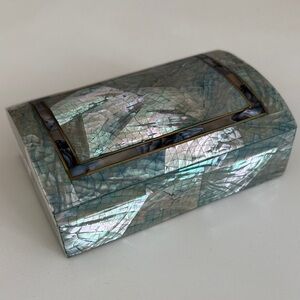 Iridescent Mother of Pearl Jewelry Box
